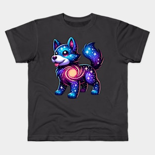 Cute Galaxy Dog Dog Owner Dog Lover Pet Lover Kids T-Shirt